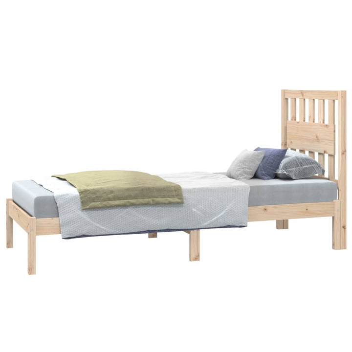 sengeramme 75x190 cm massivt fyrretræ