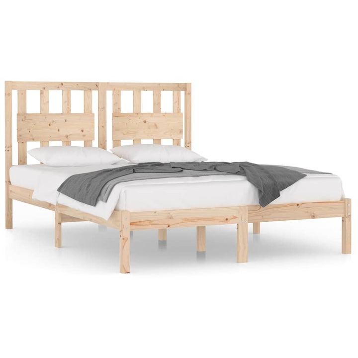 sengeramme 150x200 cm massivt fyrretræ