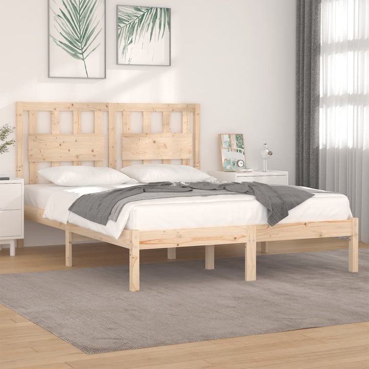 sengeramme 160x200 cm massivt fyrretræ