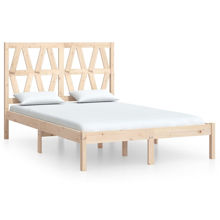 sengeramme 140x190 cm massivt fyrretræ