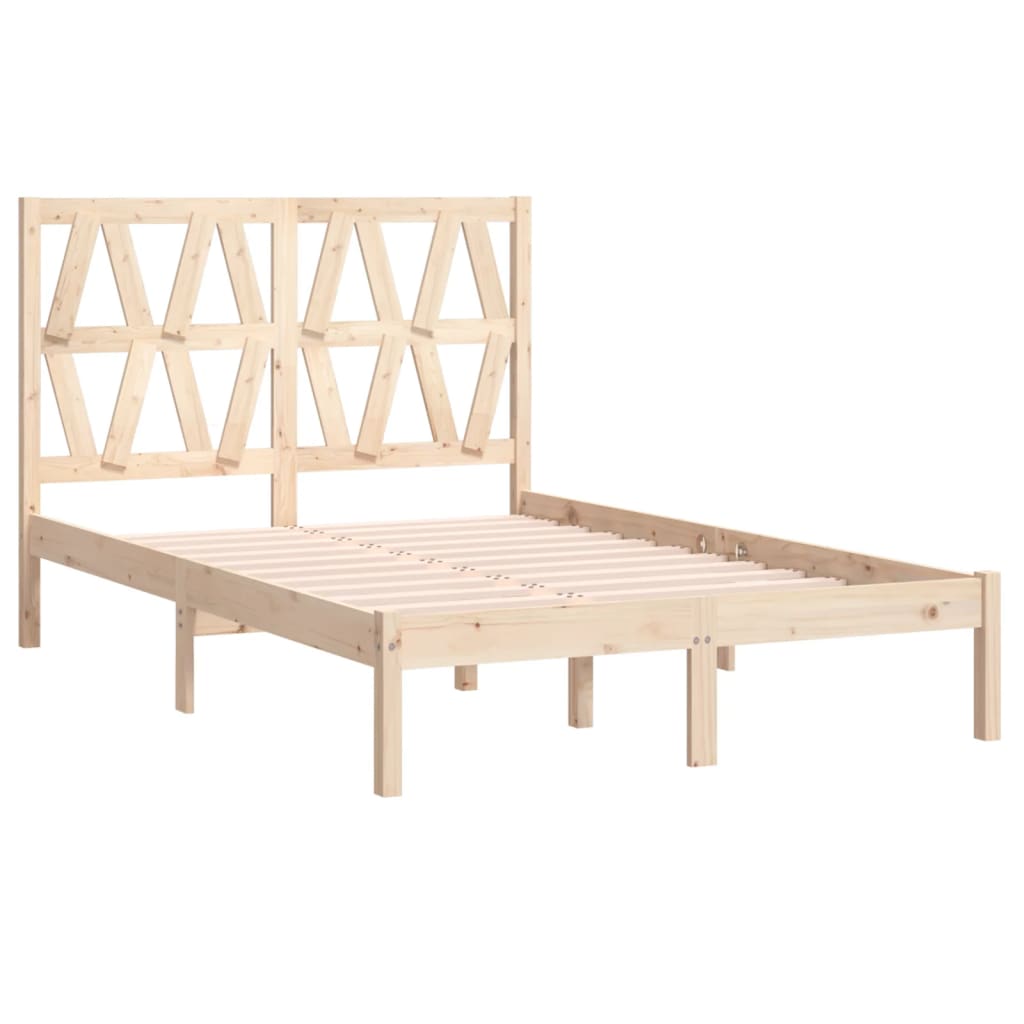 sengeramme 140x190 cm massivt fyrretræ