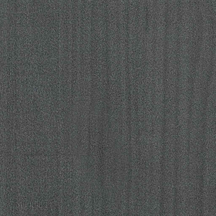 sengeramme 200x200 cm massivt fyrretræ grå