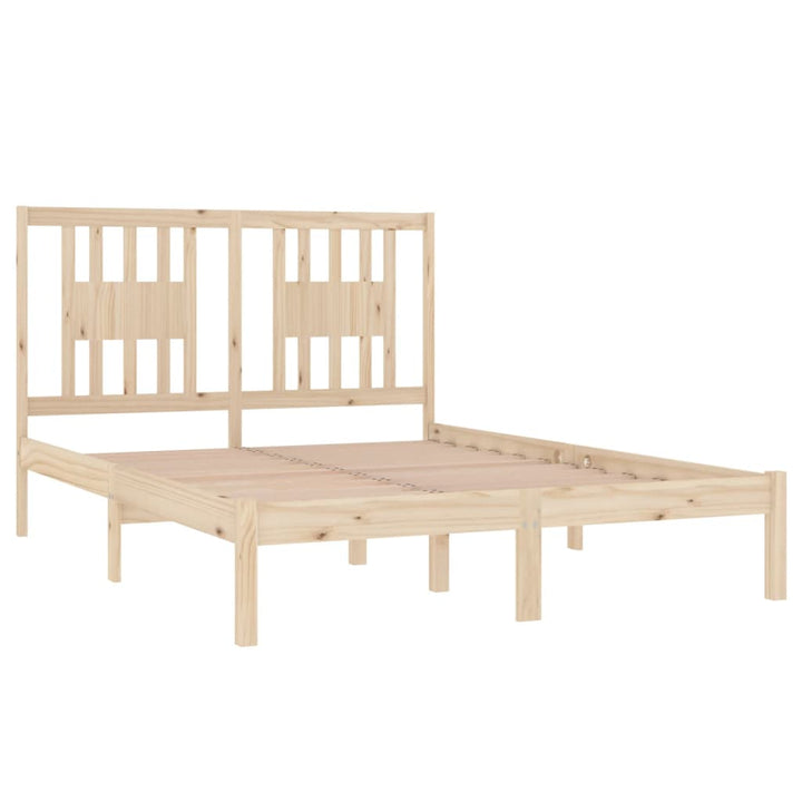 sengeramme 135x190 cm massivt træ