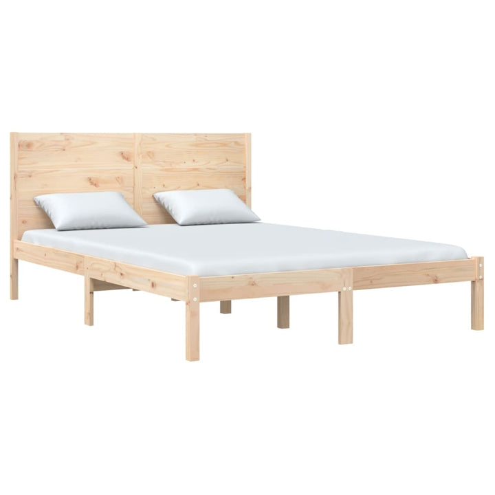 sengeramme 135x190 cm massivt træ