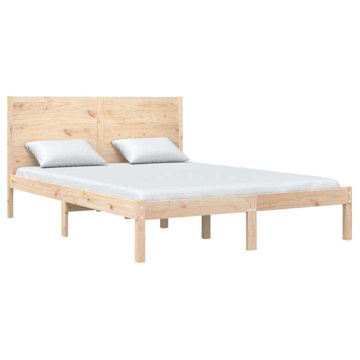 sengeramme uden madras 160x200 cm massivt fyrretræ