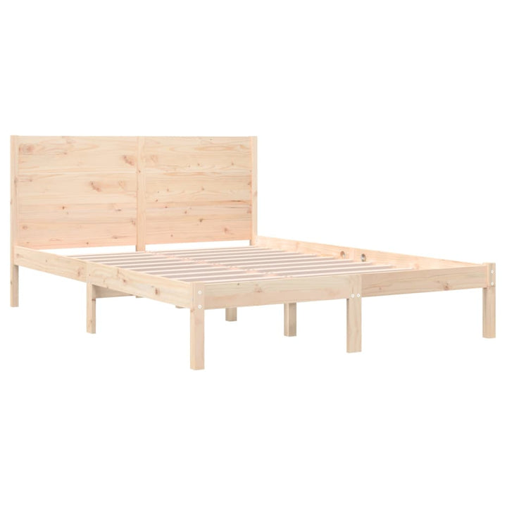 sengeramme uden madras 160x200 cm massivt fyrretræ