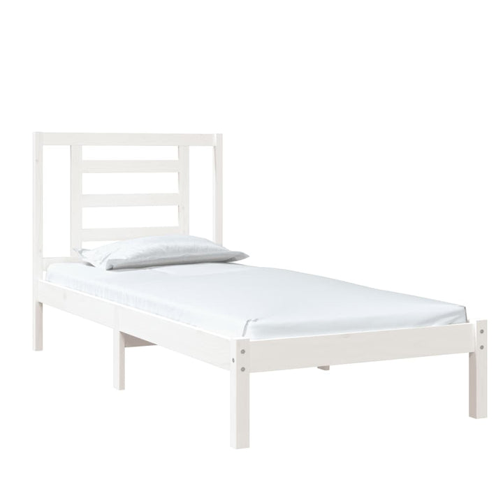 sengeramme 75x190 cm Small Single massivt træ hvid
