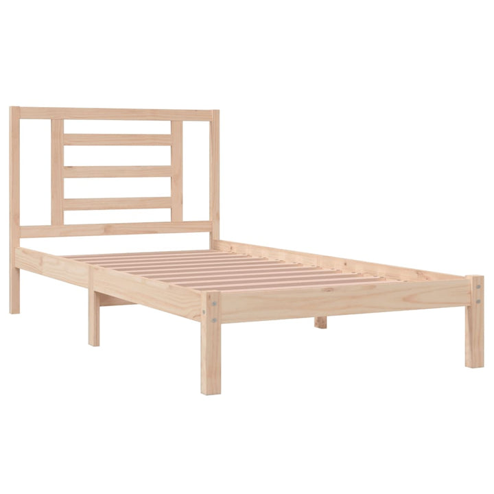 sengeramme uden madras 90x190 cm massivt fyrretræ