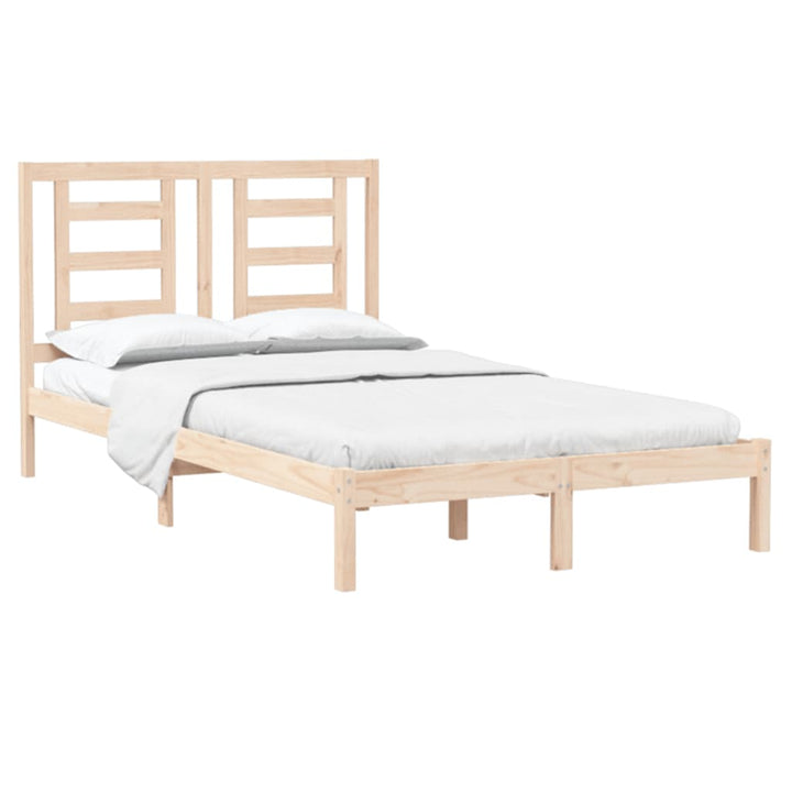 sengeramme uden madras 120x200 cm massivt fyrretræ