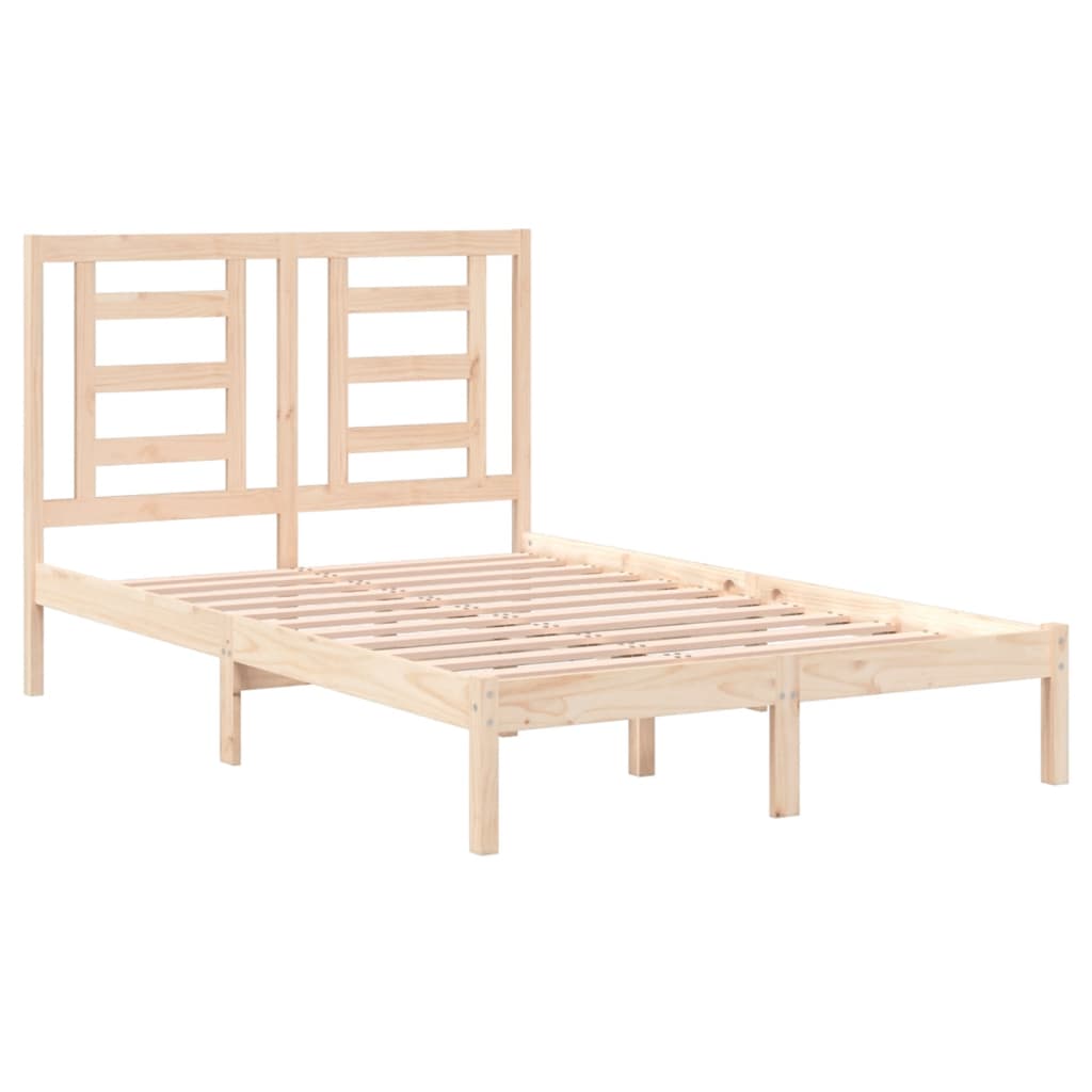 sengeramme uden madras 120x200 cm massivt fyrretræ
