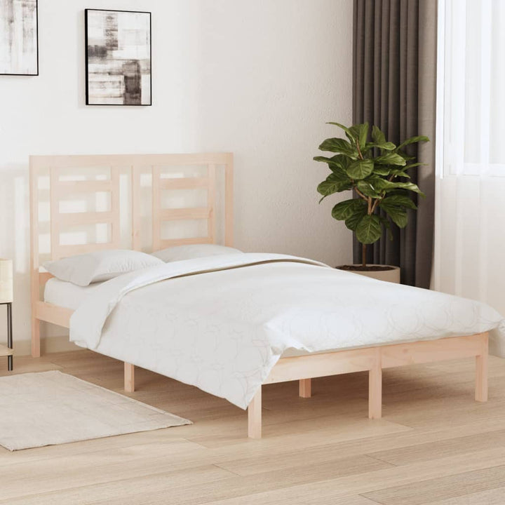 sengeramme uden madras 120x200 cm massivt fyrretræ