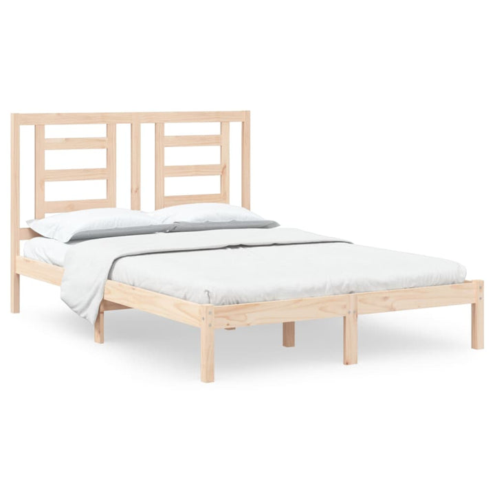 sengeramme uden madras 140x200 cm massivt fyrretræ