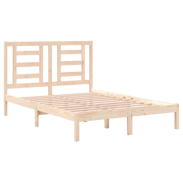 sengeramme uden madras 140x200 cm massivt fyrretræ