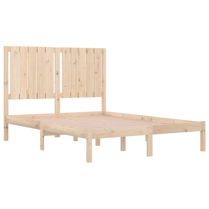 sengeramme uden madras 120x200 cm massivt fyrretræ