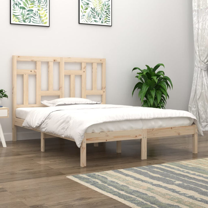sengeramme 140x190 cm massivt fyrretræ