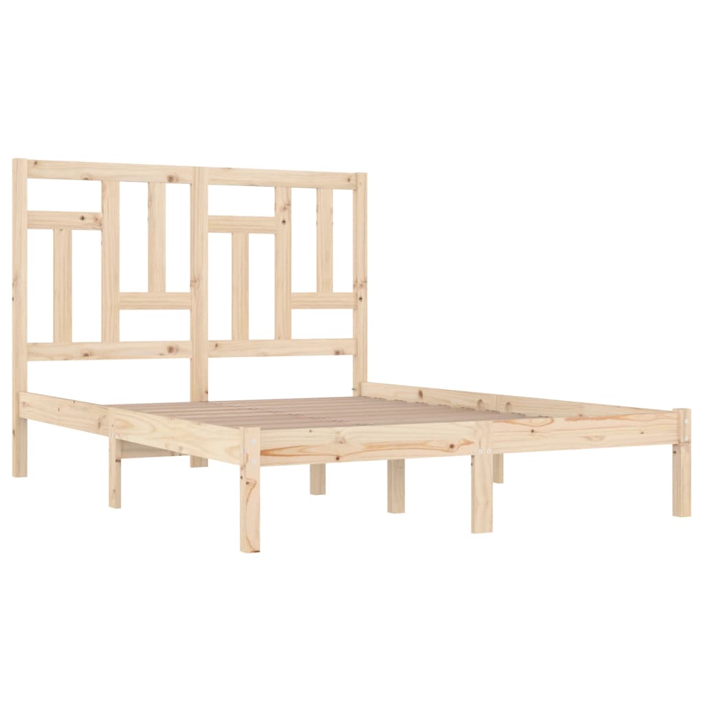 sengeramme uden madras 160x200 cm massivt fyrretræ