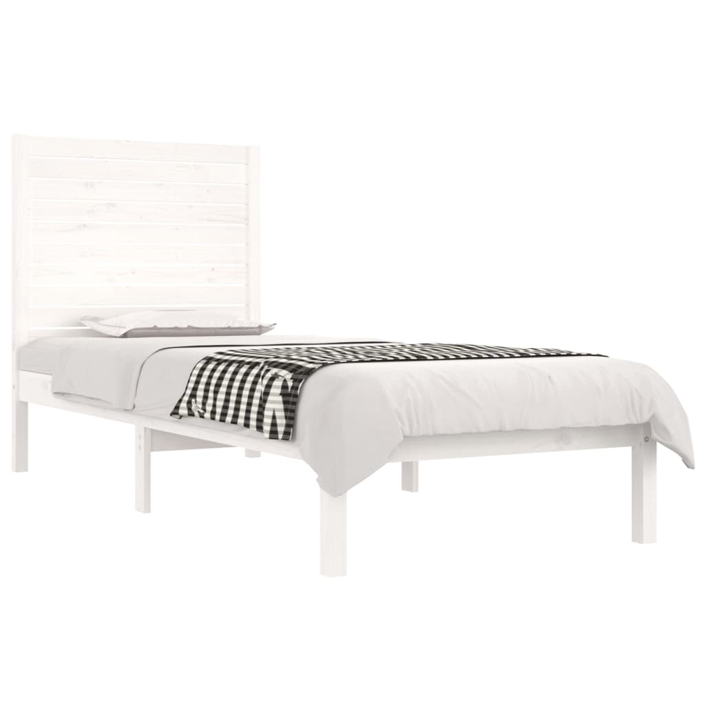 sengeramme 75x190 cm Small Single massivt træ hvid