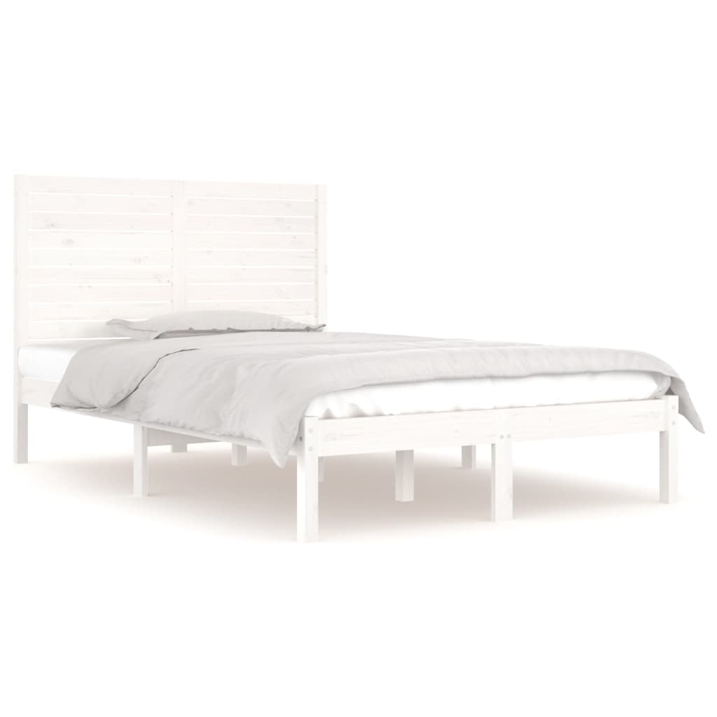 sengeramme 120x190 cm Small Double massivt træ hvid