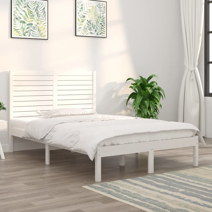 sengeramme 120x190 cm Small Double massivt træ hvid