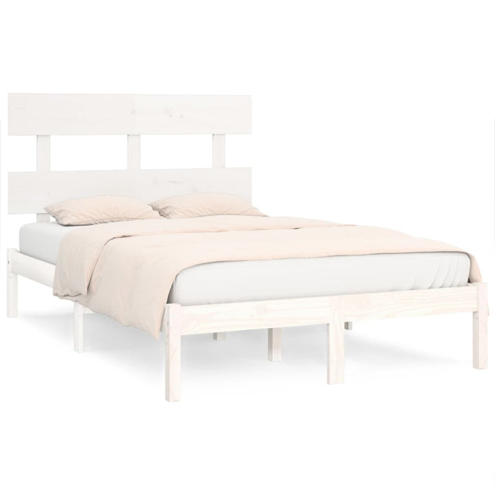 sengeramme 120x200 cm massivt træ hvid