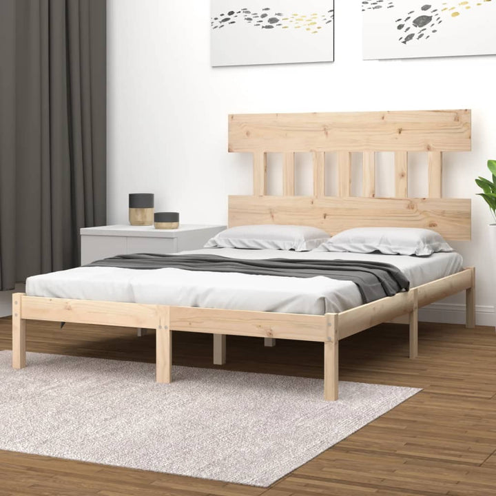 sengeramme 140x190 cm massivt træ