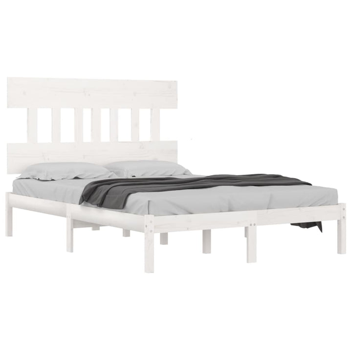 sengeramme 120x200 cm massivt træ hvid