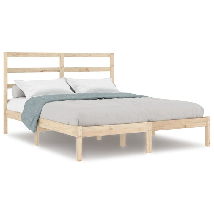 sengeramme 135x190 cm massivt træ