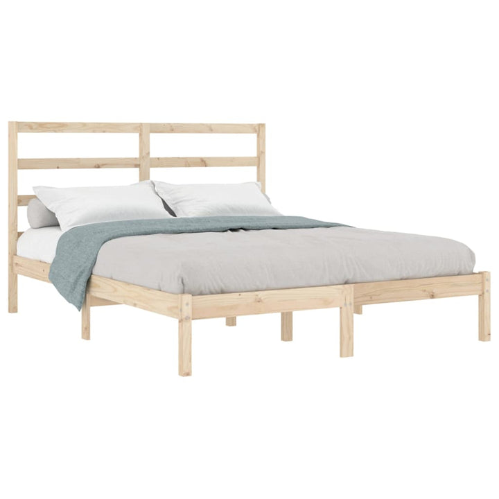 sengeramme 135x190 cm massivt træ