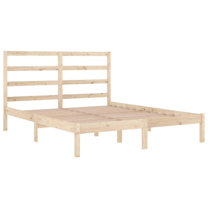 sengeramme 135x190 cm massivt træ