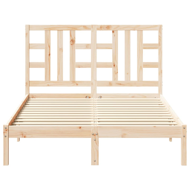 sengeramme 135x190 cm massivt træ