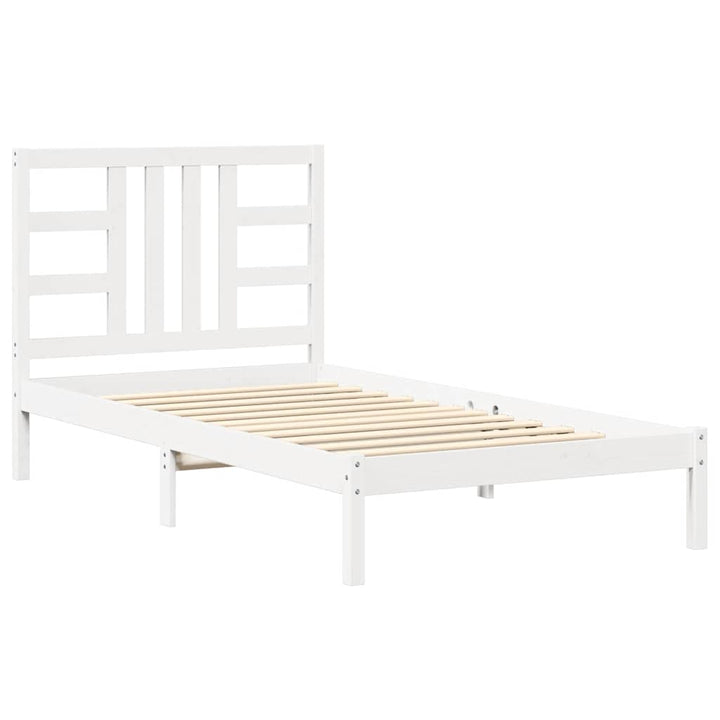 sengeramme 100x200 cm massivt træ hvid