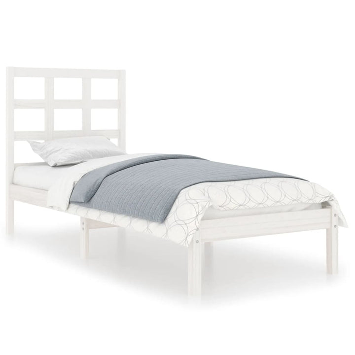 sengeramme 75x190 cm Small Single massivt træ hvid