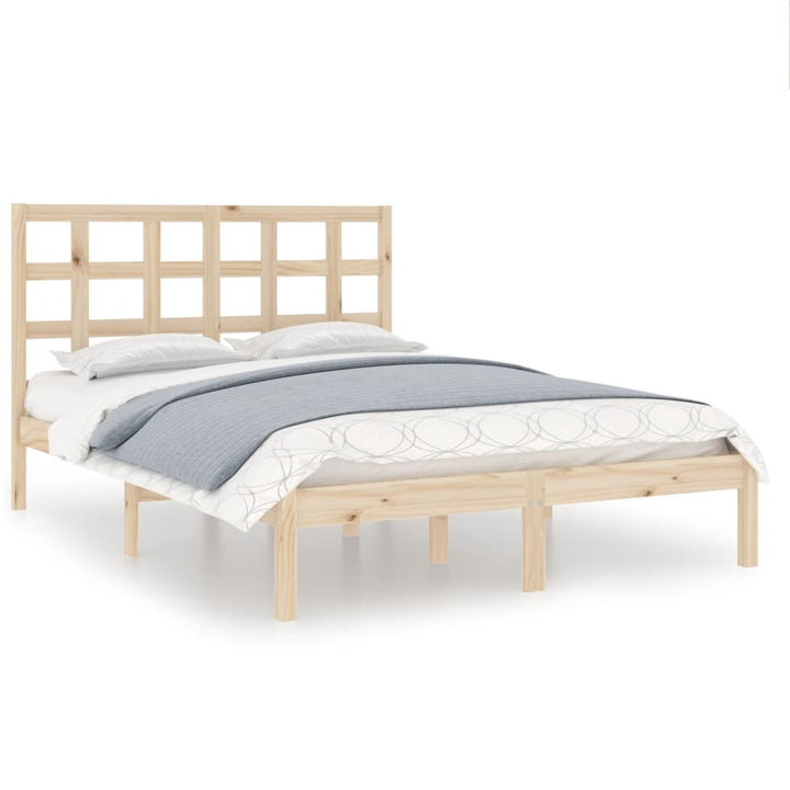 sengeramme 135x190 cm massivt træ