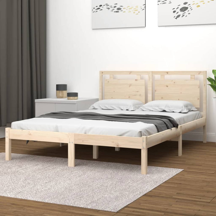 sengeramme 200x200 cm massivt træ