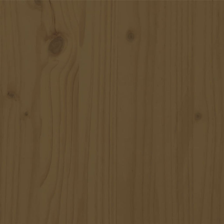 sengeramme 200x200 cm massivt træ gyldenbrun