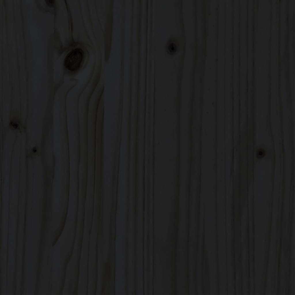sengeramme 200x200 cm massivt træ sort
