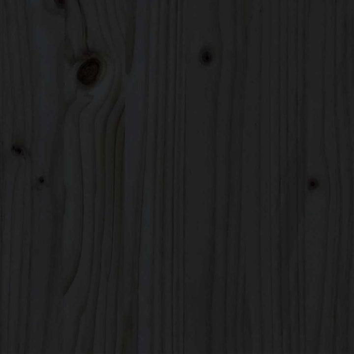 sengeramme 75x190 cm Small Single massivt træ sort