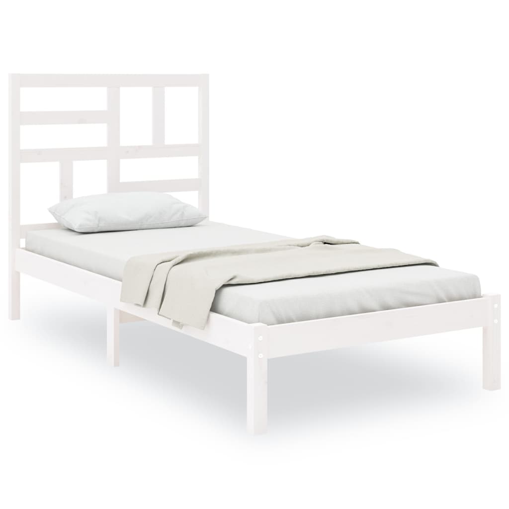 sengeramme 75x190 cm Small Single massivt træ hvid