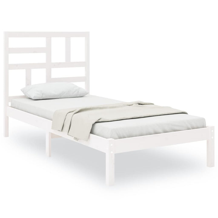 sengeramme 75x190 cm Small Single massivt træ hvid
