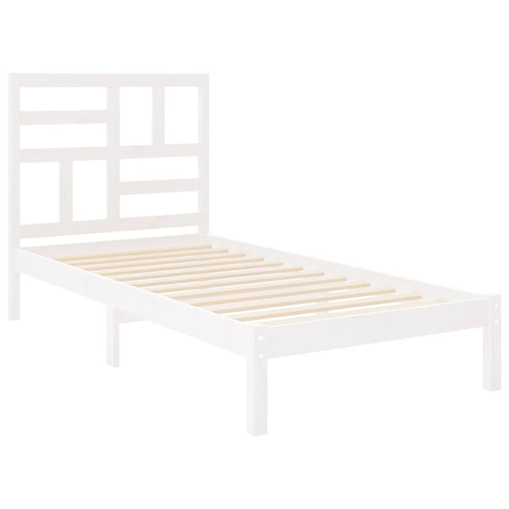 sengeramme 75x190 cm Small Single massivt træ hvid