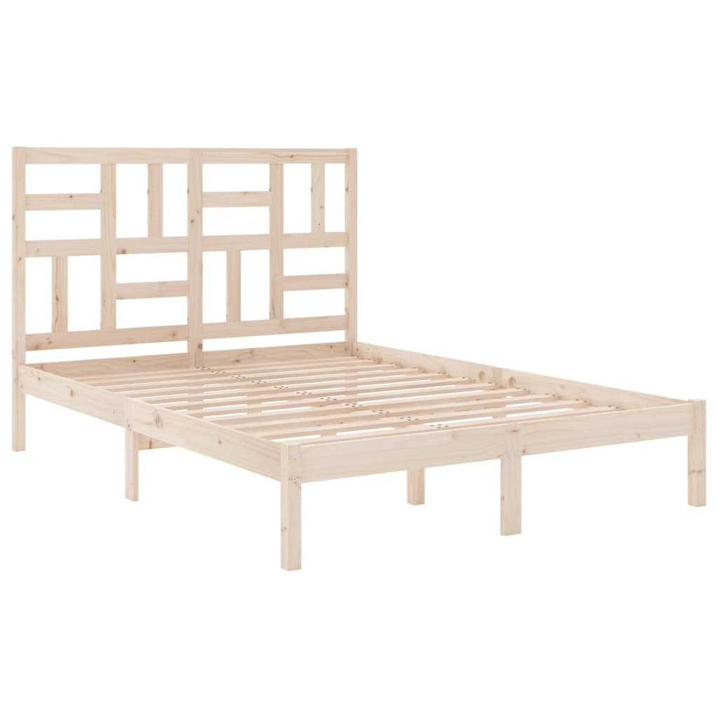 sengeramme uden madras 160x200 cm massivt træ