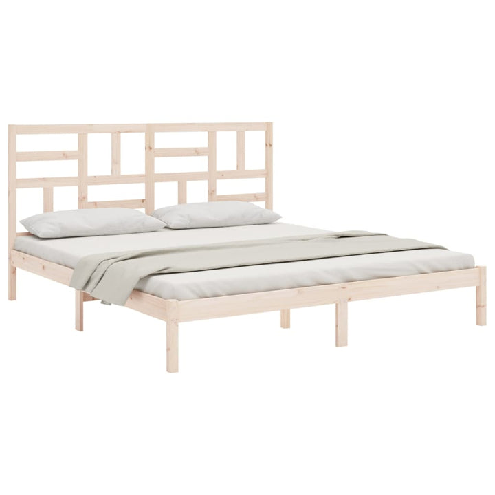 sengeramme uden madras 200x200 cm massivt træ