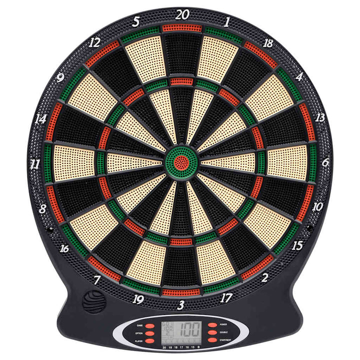 elektronisk dartskive med dartpile polypropylen sort