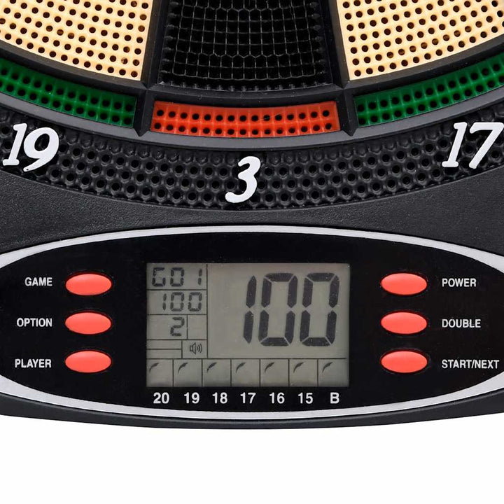elektronisk dartskive med dartpile polypropylen sort