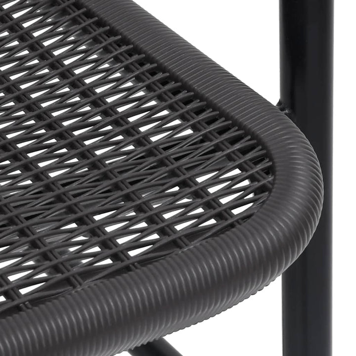 havestole 4 stk. 110 kg plastikrattan og stål
