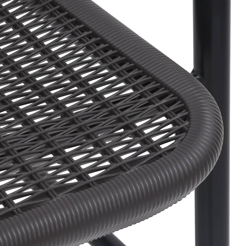 havestole 6 stk. 110 kg plastikrattan og stål