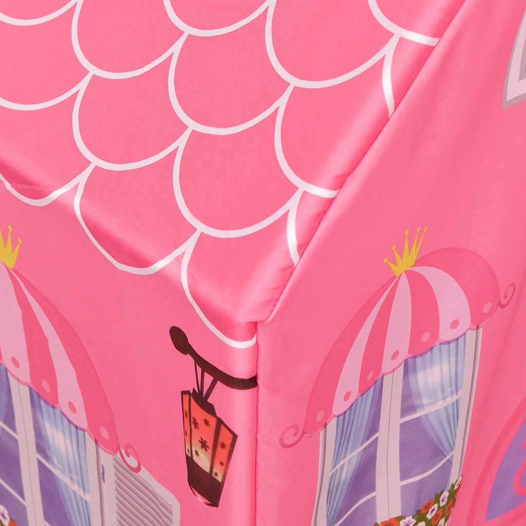 legetelt til børn 69x94x104 cm med 250 bolde pink