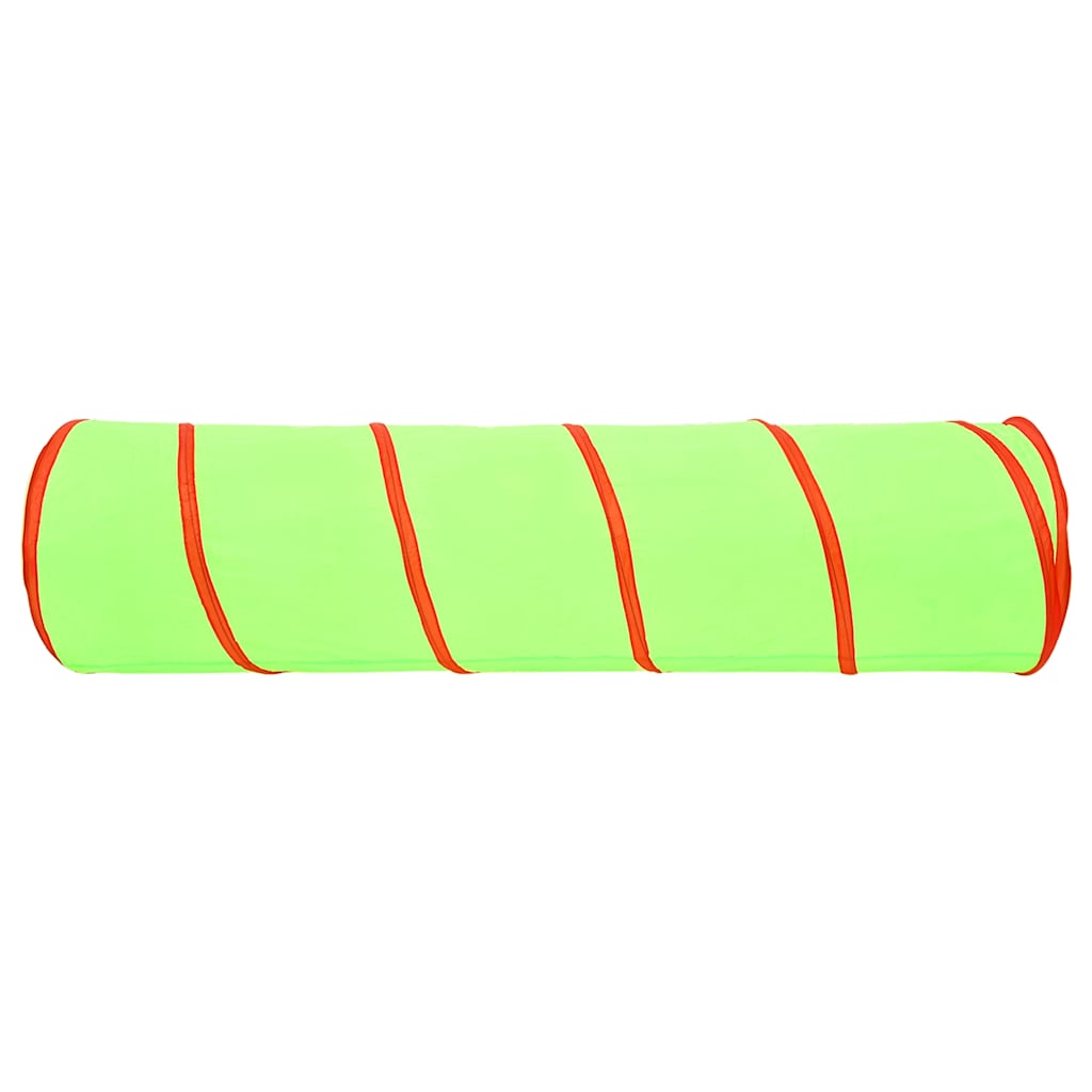 legetunnel til børn 175 cm 250 bolde polyester grøn