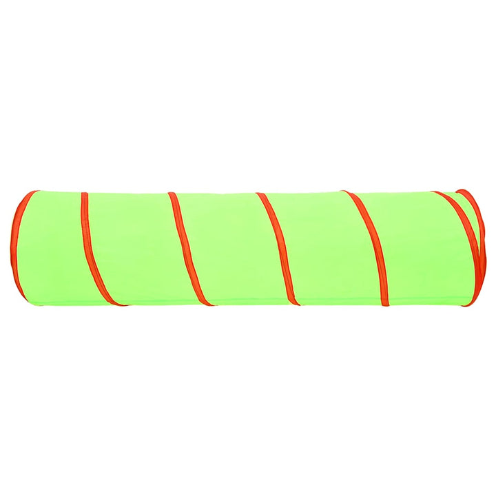 legetunnel til børn 175 cm 250 bolde polyester grøn