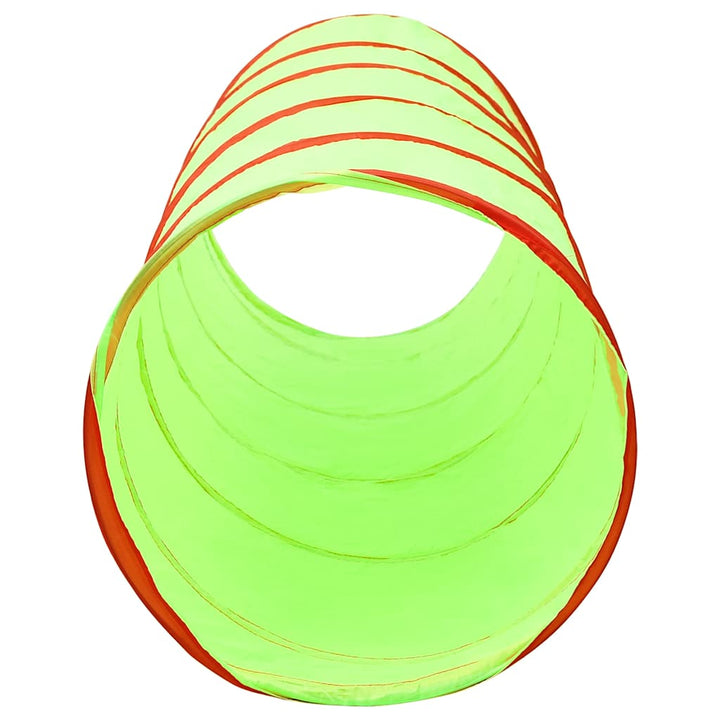 legetunnel til børn 175 cm 250 bolde polyester grøn